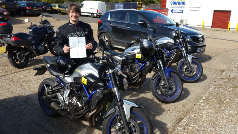 Cheeky smile from Chailey rider Ollie!