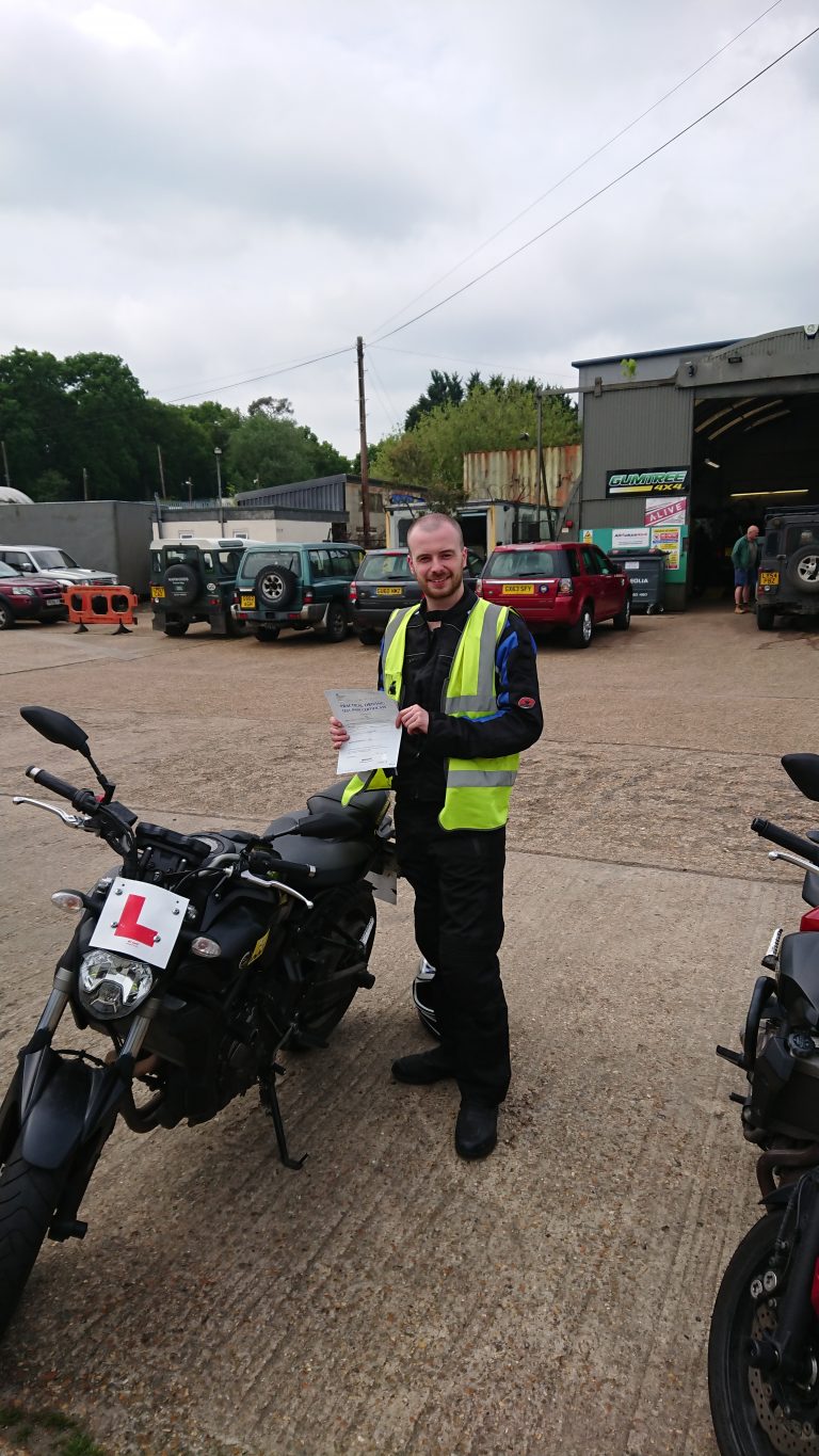 Dan heading back for his Honda Fireblade!