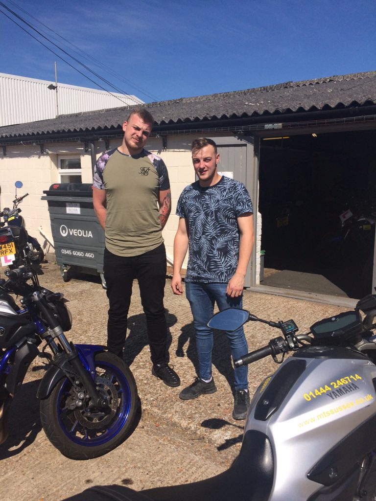 Edenbridge and Oxted buddies both pass their bike test.