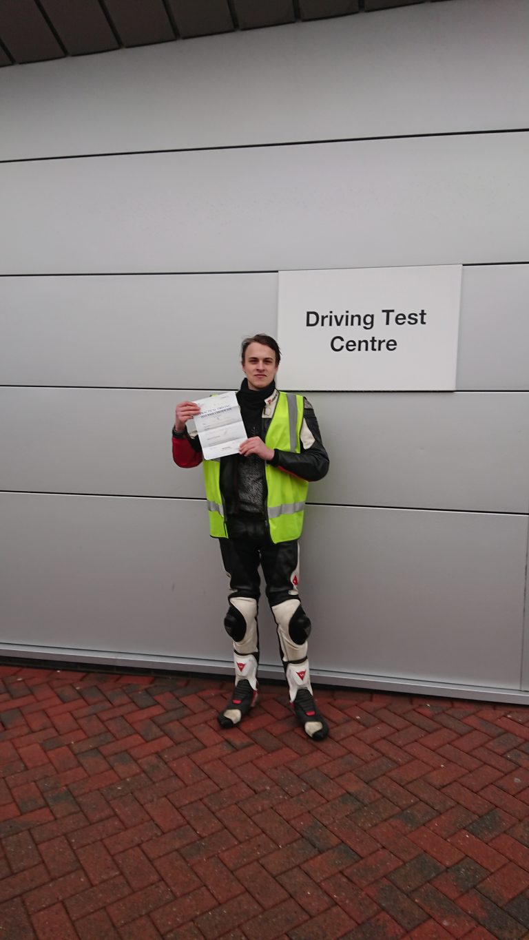 James from Horsham passes with a smile!