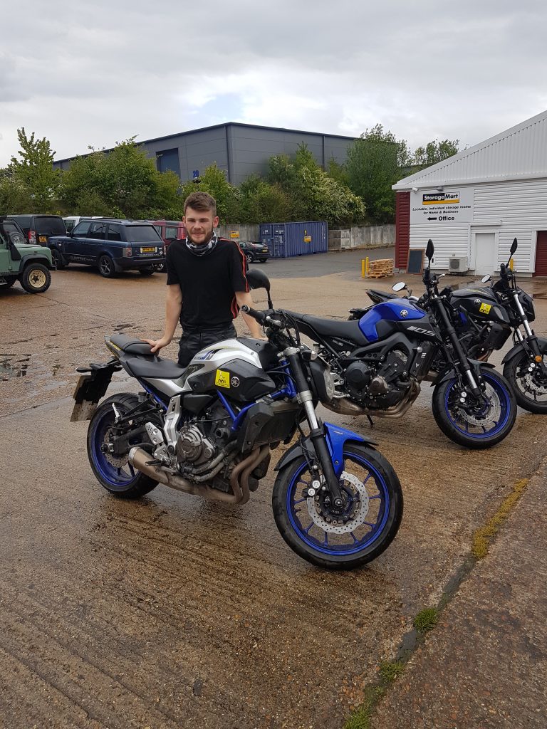 Tom ready to ride round Europe!
