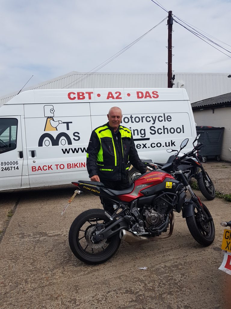 John loving the Yamaha MT-07