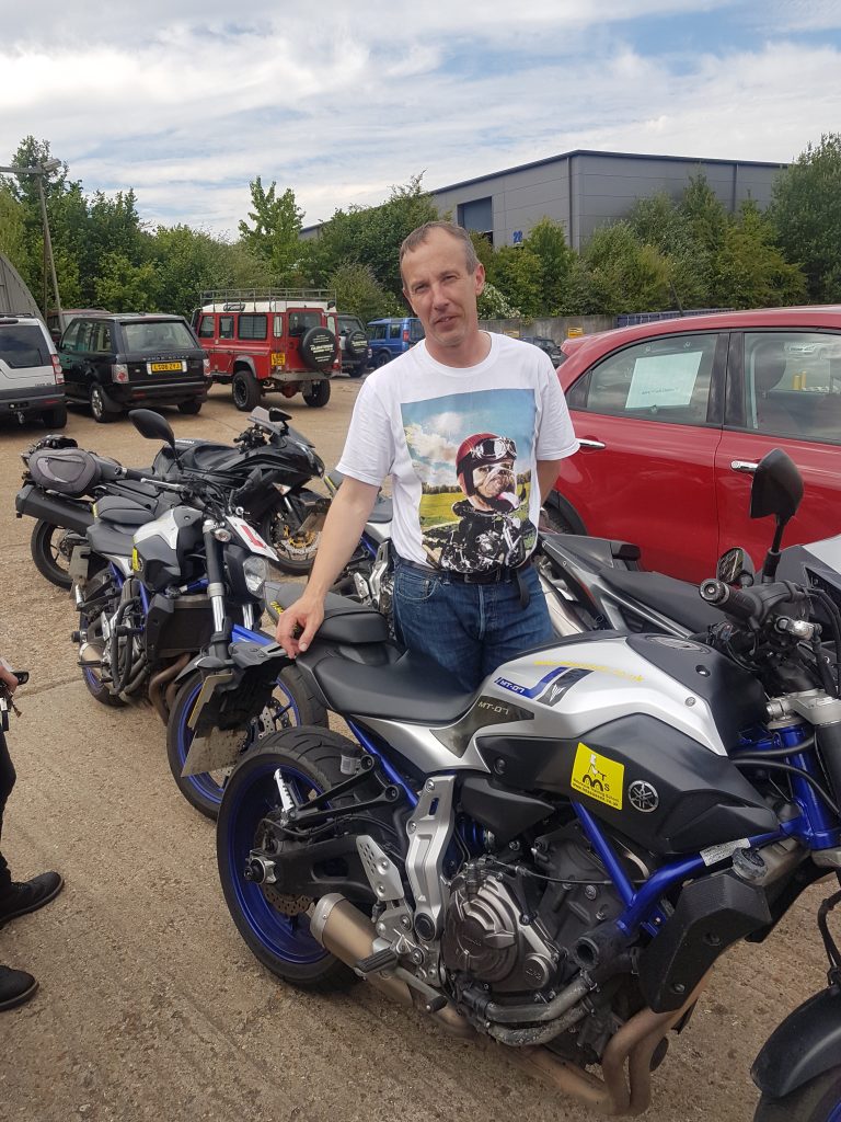 Paul posing after passing