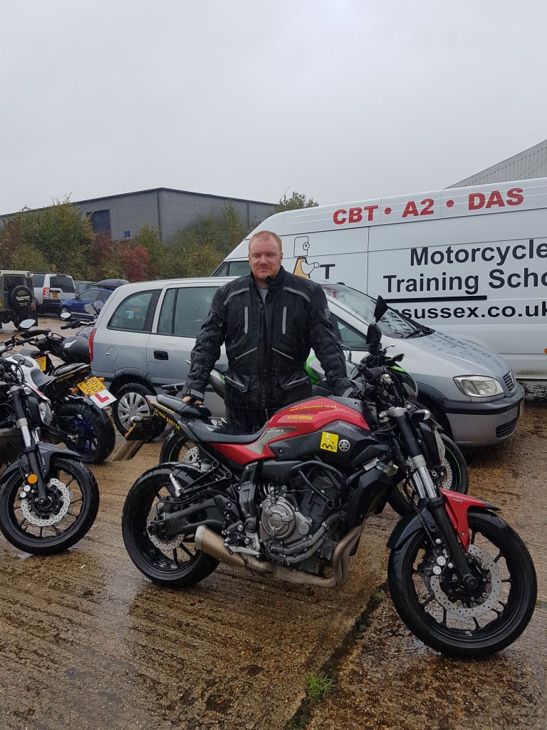 It’s all about the red Yamaha MT-07!
