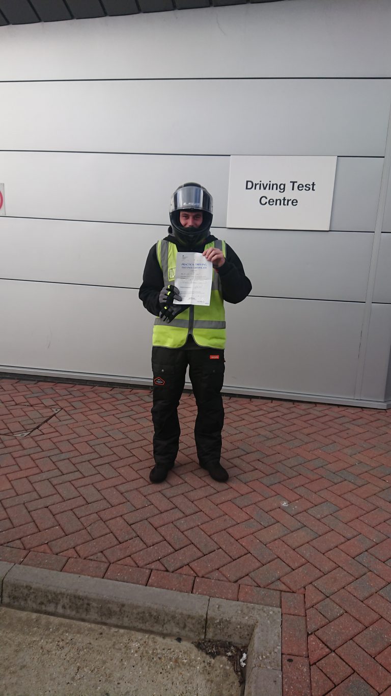 Luke has that Stig feeling today!