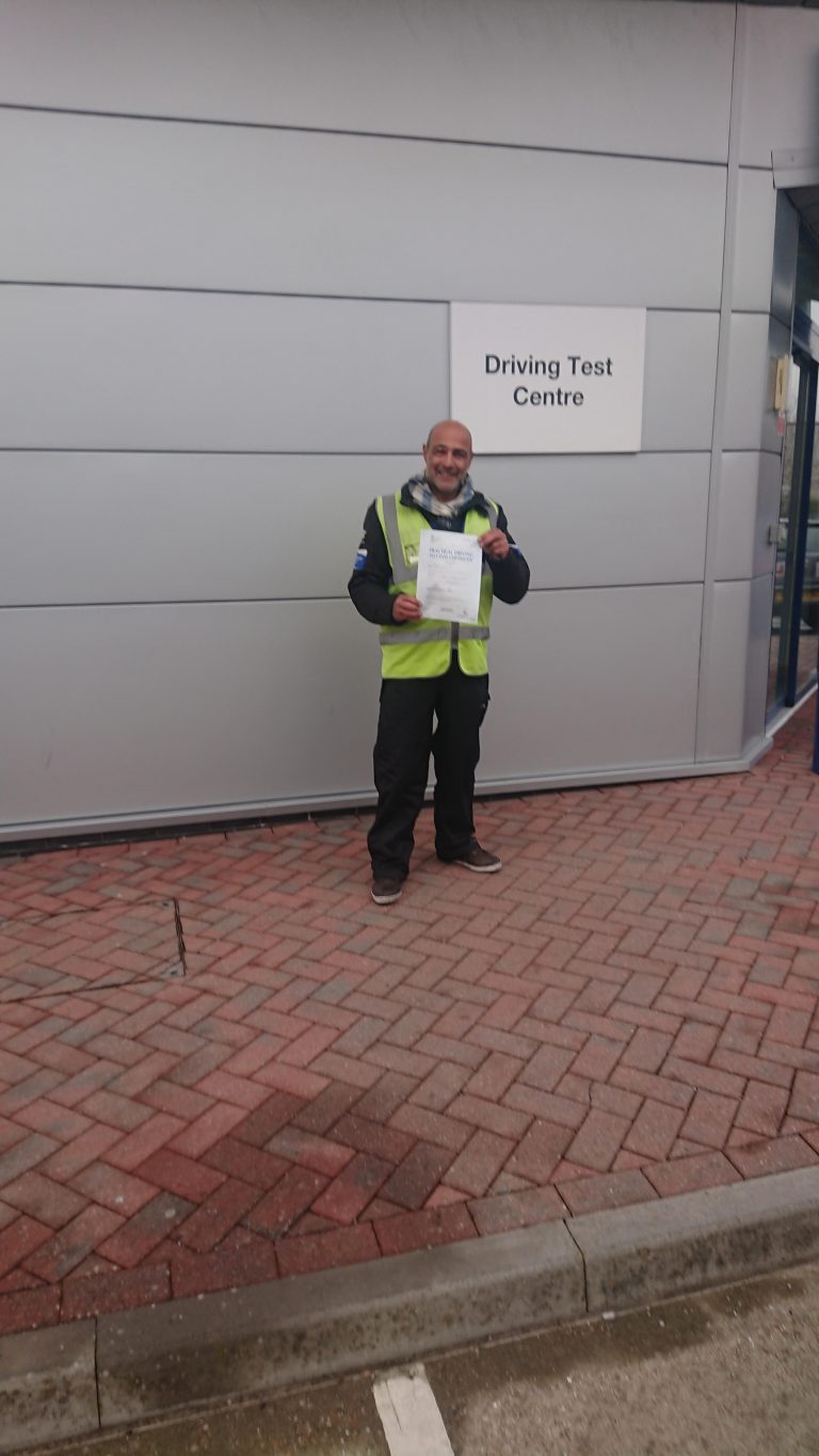 Brilliant pass for Brighton biker.