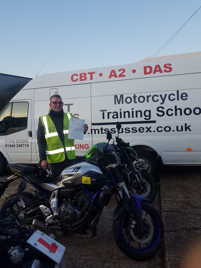 Gintas from Crawley passes DAS