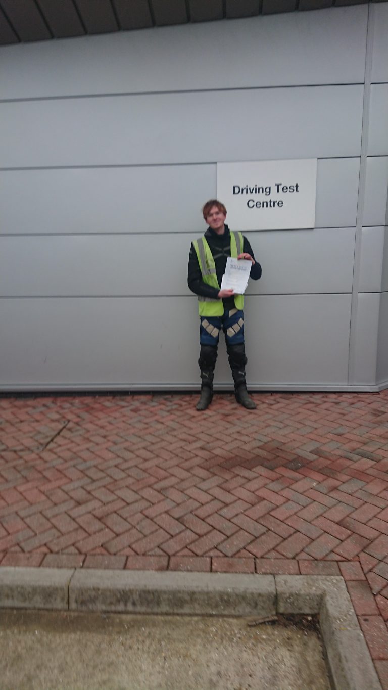 Thomas Jones from Burgess Hill a very happy A2 pass!