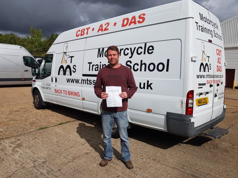Excellent pass for Ed of Crowborough!