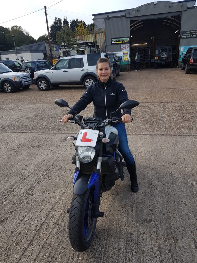 Another lady biker joins the roads of Sussex with todays DAS pass!