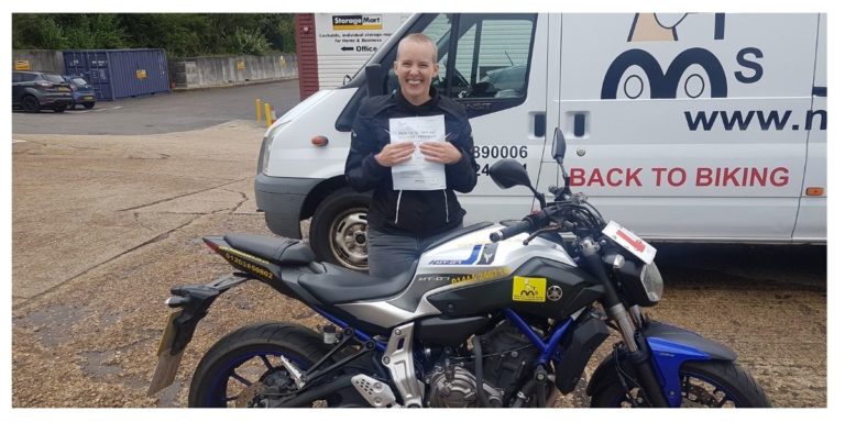 Lady Biker Hannah passes DAS