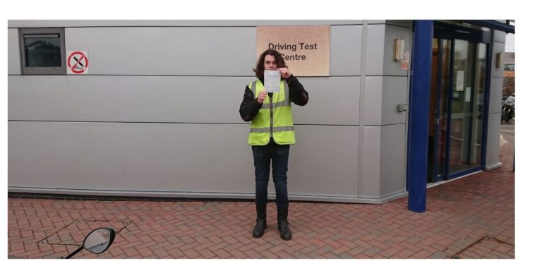 Oscar passed A2 first time round!