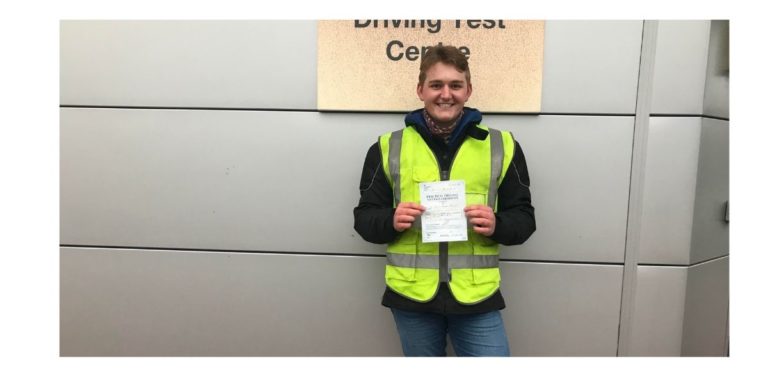 Josh Benton rather jolly with his DAS success!
