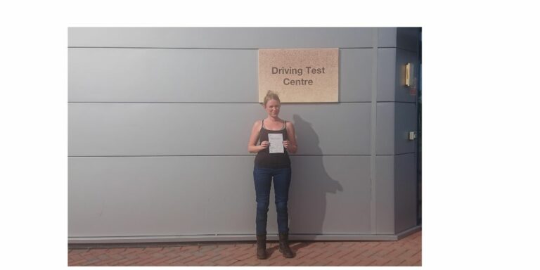 Another lady rider – Tilly from Surrey passes DAS!