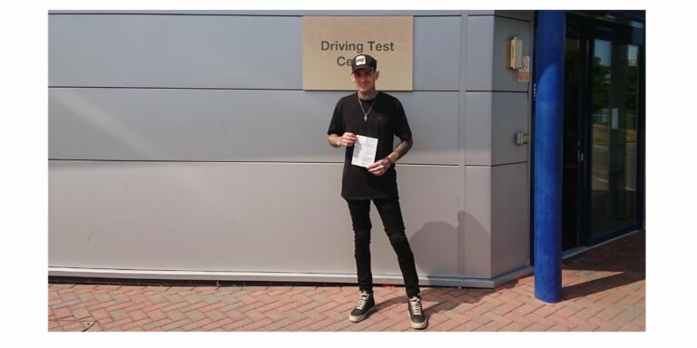 Luke loving his result!