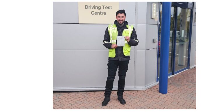 Liam loving his pass!