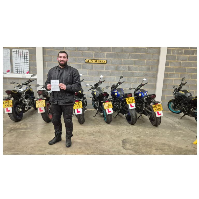 Well done Jack for the first time pass!