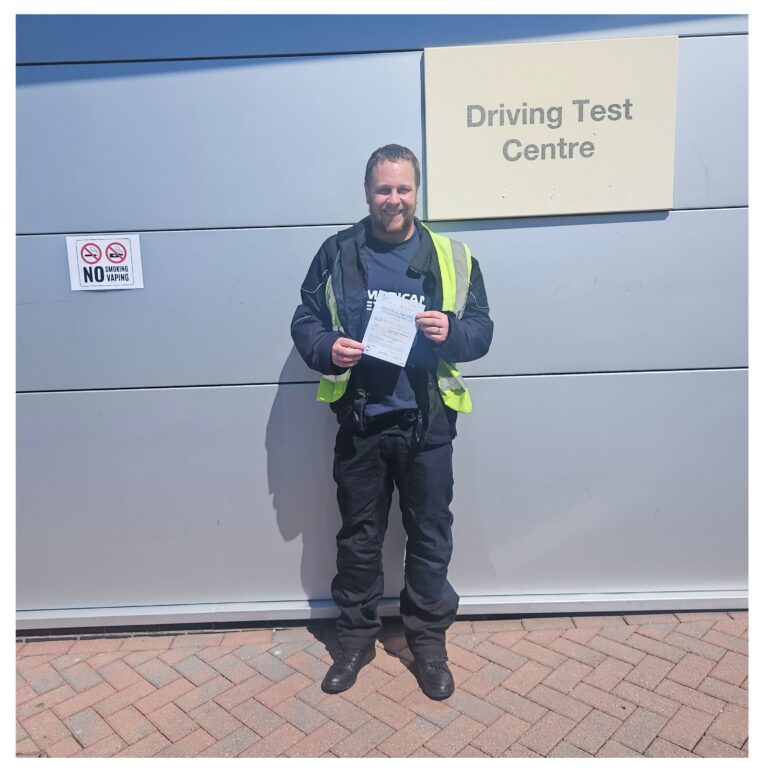Happy Harry with his first time pass!