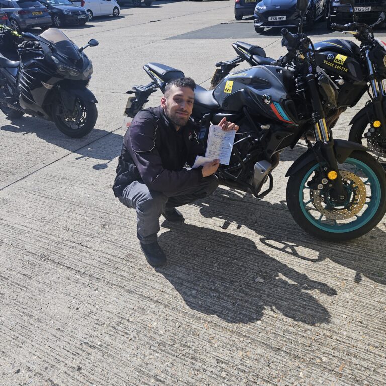 Rene leaves with a full licence!