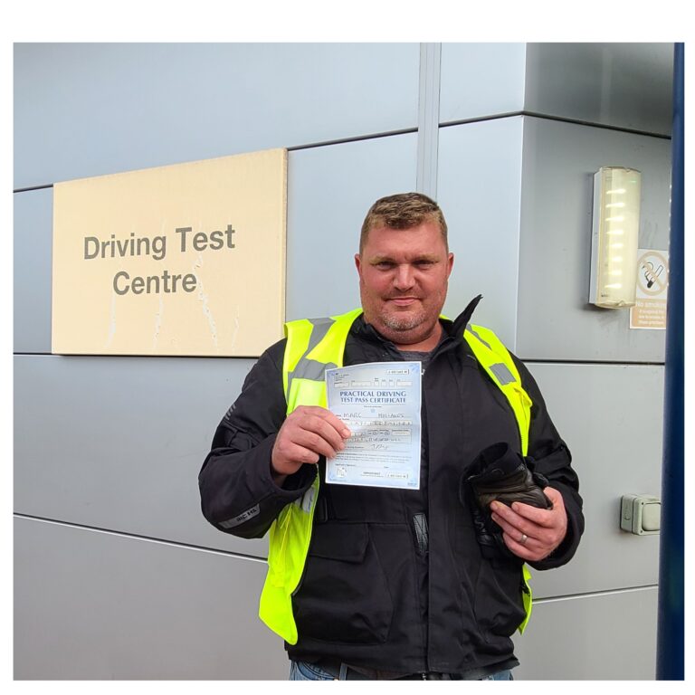 Happy Marc of Horsham with his first time pass